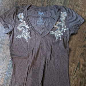 👕 Rock 47 Embellished Shirt 4/$30